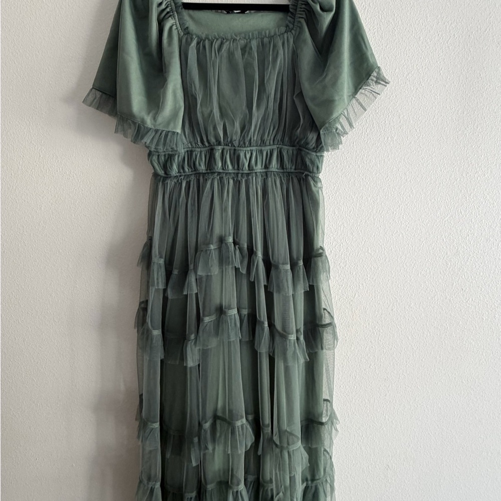 Polagram (Baltic Born) Spring Green Layered Maxi Dress - Picture 2 of 10